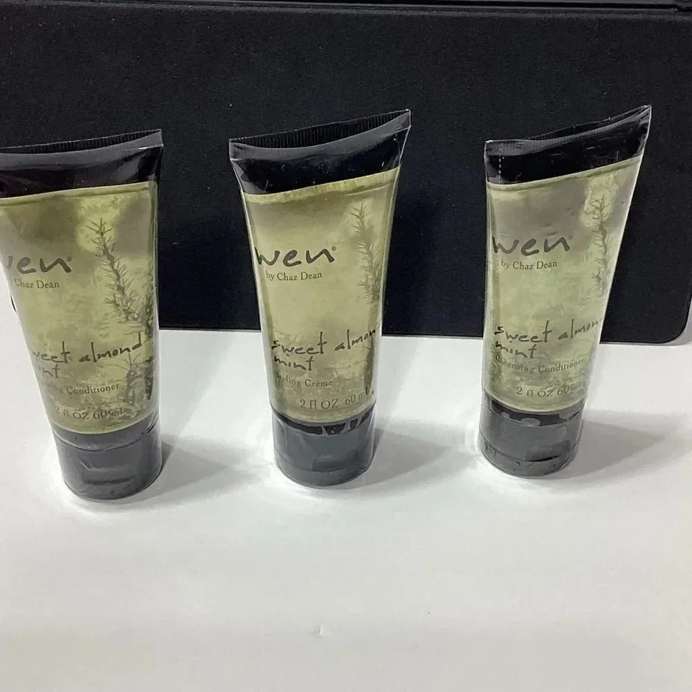 WEN By Chaz Dean Sweet Almond Mint Lot B Styling Creme Cleansing Conditioner New